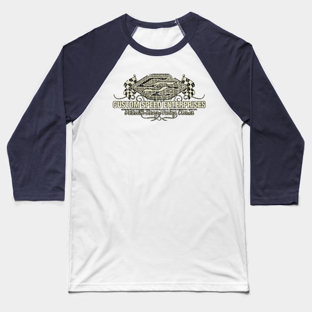 Custom Speed Enterprises Detroit 1966 Baseball T-Shirt by JCD666